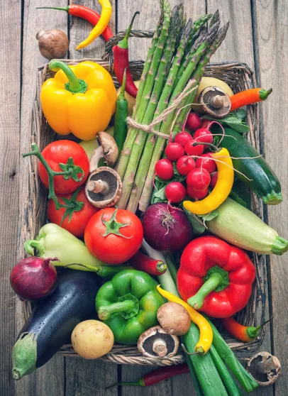 Fruts et légumes frais provenant de maraîchers locaux